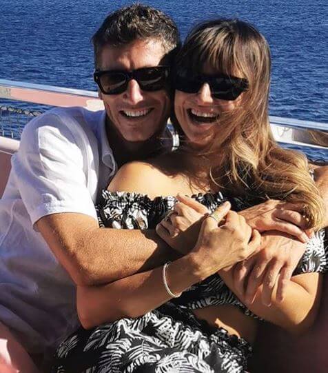 Laura Lewandowska’s mom, Anna Lewandowska, and dad, Robert Lewandowski.